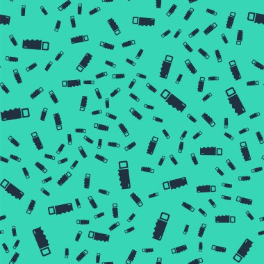 Kara El yeşil arka planda izole edilmiş bir ikon gördü. Vektör.