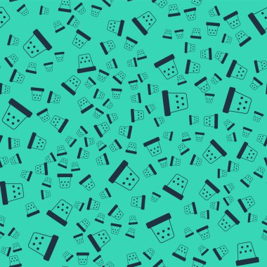 İkon dikmek için Kara Şimşek yeşil arka planda izole edilmiş pürüzsüz desen. Vektör.