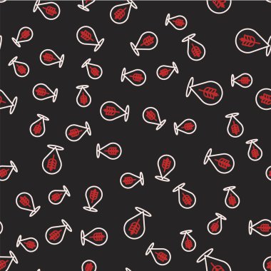 Çizgili mısır gevrekleri pirinç, buğday, mısır, yulaf, çavdar, arpa ikonu siyah arka planda izole edilmiş. Buğday ekmeği sembolleri. Vektör