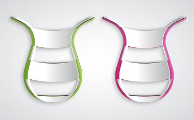 Kağıt kesiği Balık Ağı simgesi gri arkaplanda izole edildi. Balık oltası. Kağıt sanatı tarzı. Vektör