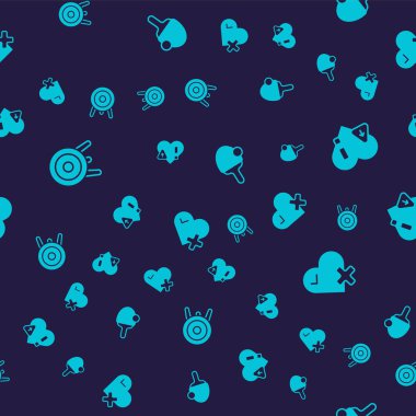 Hedef kalp atış hızını ayarlayın ve kusursuz bir düzende olsun. Vektör.