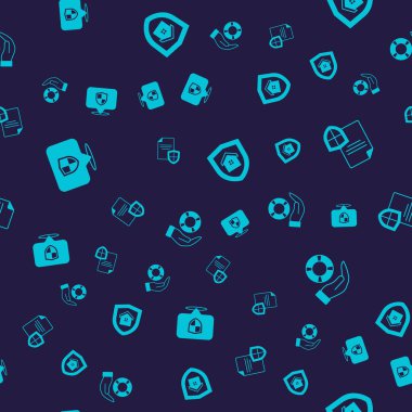 House ve Lifebuoy ile konum kalkanı anlaşmasını kusursuz bir şekilde ayarlayın. Vektör.