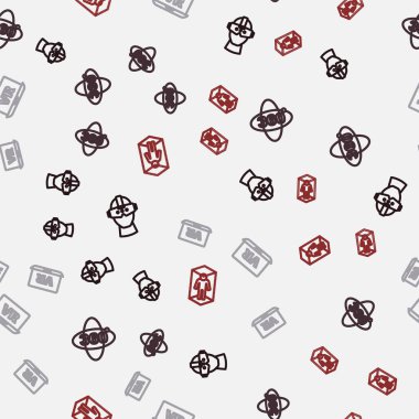 Sanal gerçeklik gözlüklerini 360 derece ve 3D modellemeyi kusursuz kalıba göre ayarla. Vektör.