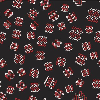 Parke çizgisi simgesi siyah arkaplanda izole edilmiş. Vektör.