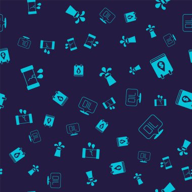 Kırık yağ borusunu, yağ damlası dolar sembolü teçhizatıyla ve sözcüğü pürüzsüz desenle ayarla. Vektör.