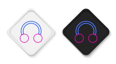 Çizgi delme simgesi beyaz arkaplanda izole edildi. Renkli taslak konsepti. Vektör.