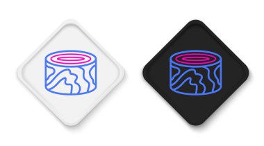 Tahta çizgi günlükleri simgesi beyaz arkaplanda izole edildi. Yakacak odun yığını. Renkli taslak konsepti. Vektör.