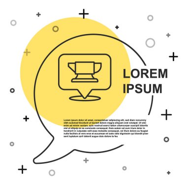 Siyah çizgi demirci örs aracı simgesi beyaz arkaplanda izole edildi. Metal dövmesi. Kalpazanlık aleti. Rastgele dinamik şekiller. Vektör.