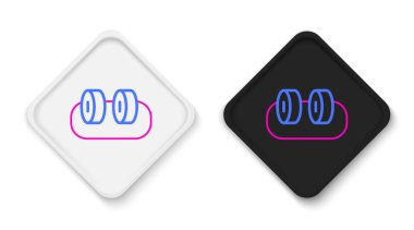 Suşi simgesi beyaz arkaplanda izole edildi. Geleneksel Japon yemekleri. Renkli taslak konsepti. Vektör.