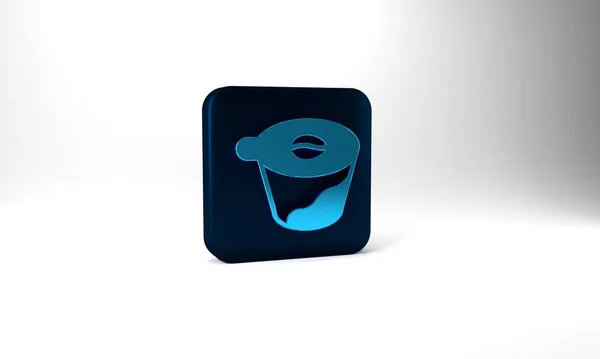 Blue Pour Coffee Maker Icon Isolated Grey Background Alternative Methods — Fotografia de Stock