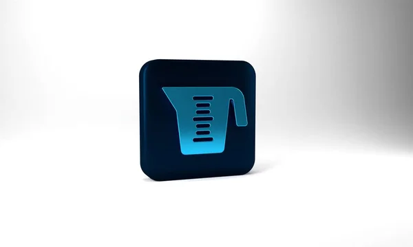 Blue Measuring Cup Measure Dry Liquid Food Icon Isolated Grey — 图库照片