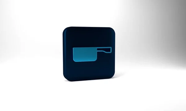 Μπλε Τηγάνι Εικονίδιο Που Απομονώνεται Γκρι Φόντο Τηγανίστε Ψήστε Μπλε — Φωτογραφία Αρχείου