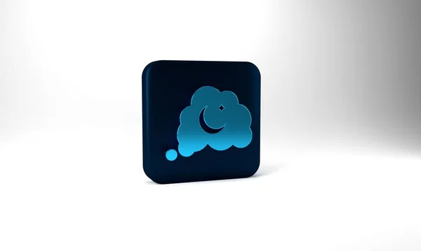 Blue Dreams Icon Isolated Grey Background Sleep Rest Dream Concept — ストック写真