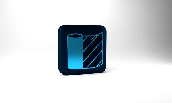 Blue Wallpaper Icon Isolated Grey Background Blue Square Button Illustration — 图库照片