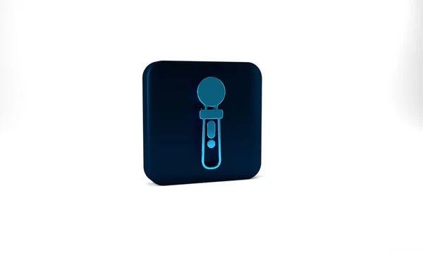 Blue Controller Game Icon Isolated Grey Background Virtual Reality Experience — Fotografia de Stock