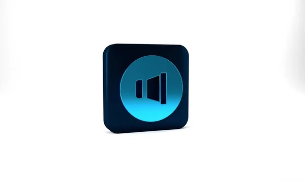 Blue Speaker Volume Audio Voice Sound Symbol Media Music Icon — Foto Stock
