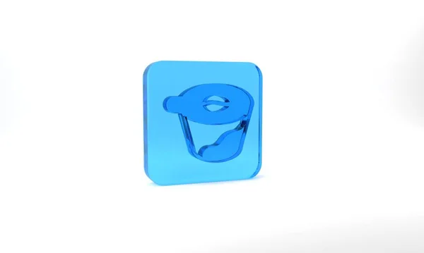 Blue Pour Coffee Maker Icon Isolated Grey Background Alternative Methods — Zdjęcie stockowe
