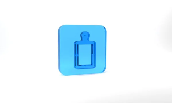 Blue Cutting Board Icon Isolated Grey Background Chopping Board Symbol — Stockfoto
