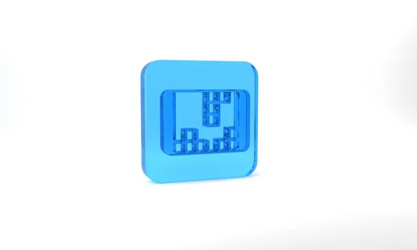 Blue Portable Video Game Console Icon Isolated Grey Background Handheld — Photo