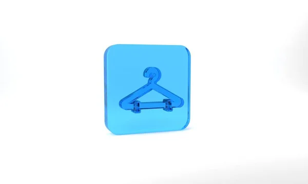 Μπλε Hanger Εικόνα Ντουλάπα Απομονώνονται Γκρι Φόντο Εικονίδιο Ντουλάπας Σύμβολο — Φωτογραφία Αρχείου