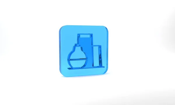 Blue Oil Tank Storage Icon Isolated Grey Background Vessel Tank — Stockfoto