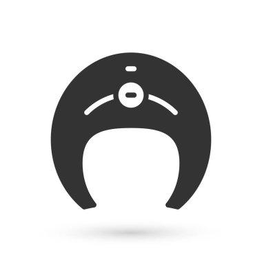 Beyaz arka planda izole edilmiş Gri Balık biftek ikonu. Vektör.