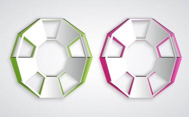 Kağıt kesiği elmas simgesi gri arkaplanda izole edilmiş. Mücevher sembolü. Mücevher taşı. Kağıt sanatı tarzı. Vektör.