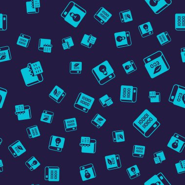 Set Daily paper notepad Book about ecology User manual and Books programming on seamless pattern. Vector.