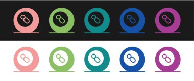 Siyah ve beyaz arka planda 8 numaralı ikonu olan bilardo bilardo topu ayarla. Vektör.