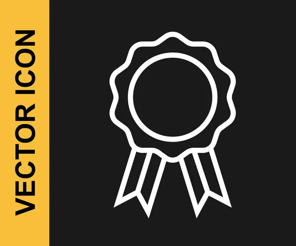 Línea Blanca Educación Línea Con Icono Diploma Aislado Sobre Fondo — Vector de stock