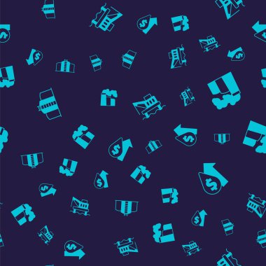 Petrol deposu ve gaz fabrikası platformunu deniz ve fiyat artışına ayarlayın. Vektör.