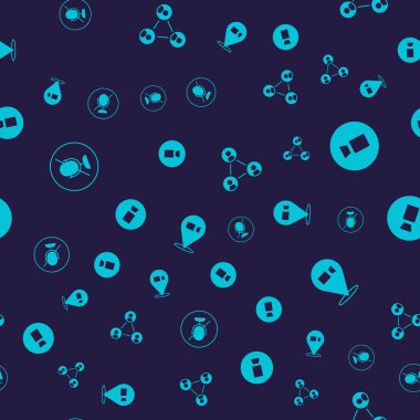 Dilsiz mikrofon görüntülü sohbet toplantısını kusursuz bir şablona ayarla. Vektör.