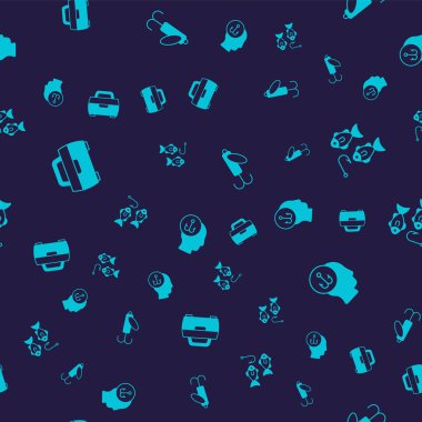 Balık tutma ekipmanları için oltayı yem ve balıkçı kancasıyla kusursuz oltaya getir. Vektör.