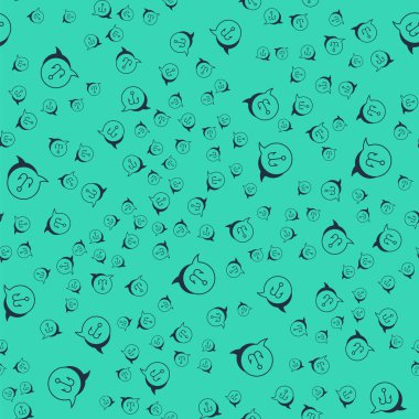 Kara Balıkçı kancası ikonu yeşil arka planda izole edilmiş pürüzsüz desen. Balık oltası. Vektör.