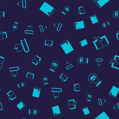 Kitaba Elma Çevrimiçi Kitap ve eğitimini kusursuz şablon ile ayarla. Vektör.