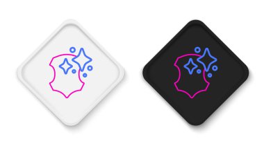 Deri çizgi simgesi beyaz arkaplanda izole edildi. Renkli taslak konsepti. Vektör.