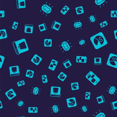 Çevrimiçi alışverişi ekran pazarı analizine ayarla Diamond ve Mobil 24 saat destekli, kusursuz bir model. Vektör.