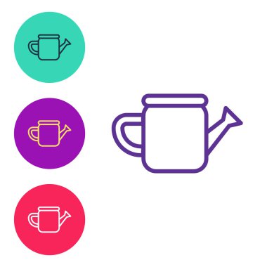 Satır Sulama simgesi beyaz arkaplanda izole edildi. Sulama sembolü. Simgeleri renklendirin. Vektör.