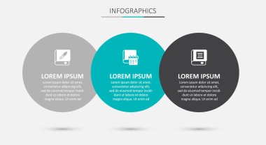 Günlük Kağıt Defter 'i silah ve... Ticari bilgi şablonu. Vektör.