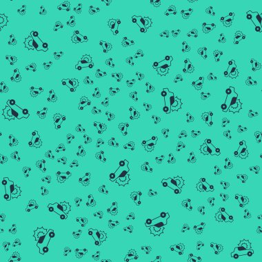 Siyah Araba Sigorta ikonu yeşil arka planda izole edilmiş pürüzsüz desen. Sigorta konsepti. Güvenlik, güvenlik, koruma, konsept koruma. Vektör.