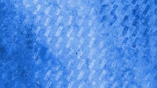 Μπλε κοκκώδες φόντο με περιστρεφόμενα ορθογώνια. Απρόσκοπτη θηλιά. — Αρχείο Βίντεο