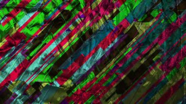 Renk değişen sivri çizgiler ve dokular. Kusursuz döngü.
