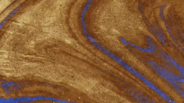 Sandy flowing texture with blue streaks. — Video Stock