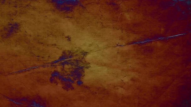Καφέ φόντο χαρτί με μπλε λάμψη φωτίζεται από χρυσές ακτίνες. Κωπηλασία — Αρχείο Βίντεο