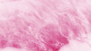 Soft pink and white ink flow.