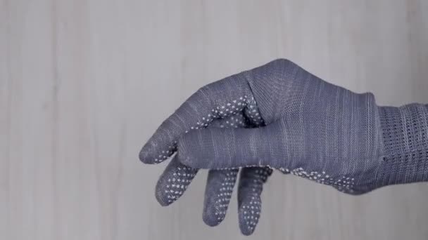 Die Hand Hält Pinsel Der Finger Zeigt Auf Den Pinsel — Stockvideo