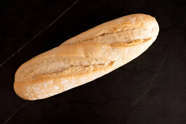 Bread White Loaf Top View — Foto de Stock