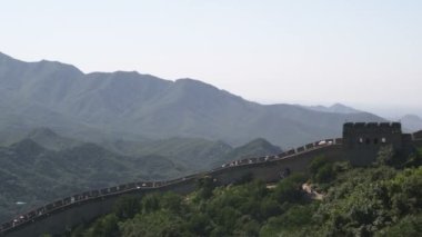 Çin Seddi Badaling Bejing, Çin yakınındaki turist ile kaydırma
