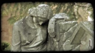 Fotoğrafını İtalyan kaldırıldı olarak işaretler. Vintage stilize video klip.