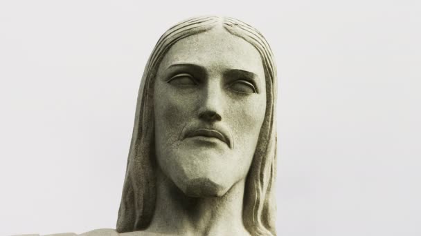 Ρίο Ντε Τζανέιρο Ιούνιος 2013 Χριστός Άγαλμα Του Σωτήρος Στην — Αρχείο Βίντεο